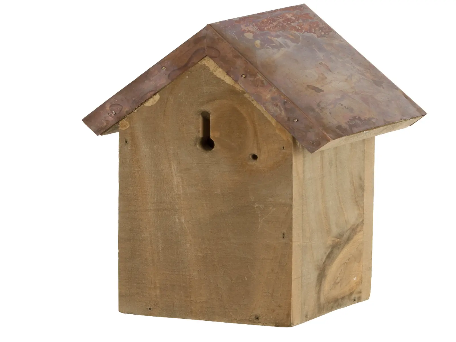 Dřevěná Budka BEST FOR BIRDS antik, měděná střecha - Střízlík obecný 20 cm|Esschert Design
