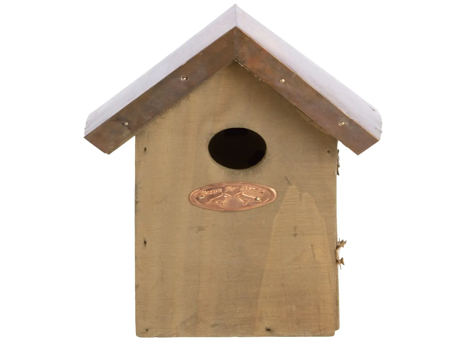 Dřevěná Budka BEST FOR BIRDS antik, měděná střecha - Střízlík obecný 20 cm|Esschert Design