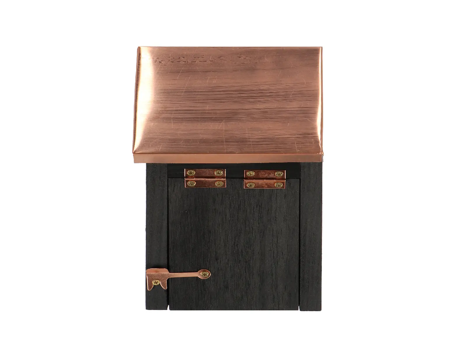 Budka COPPER pro Střízlíka zimního s poměděnou stříškou, černá, 14x11x20cm|Esschert Design