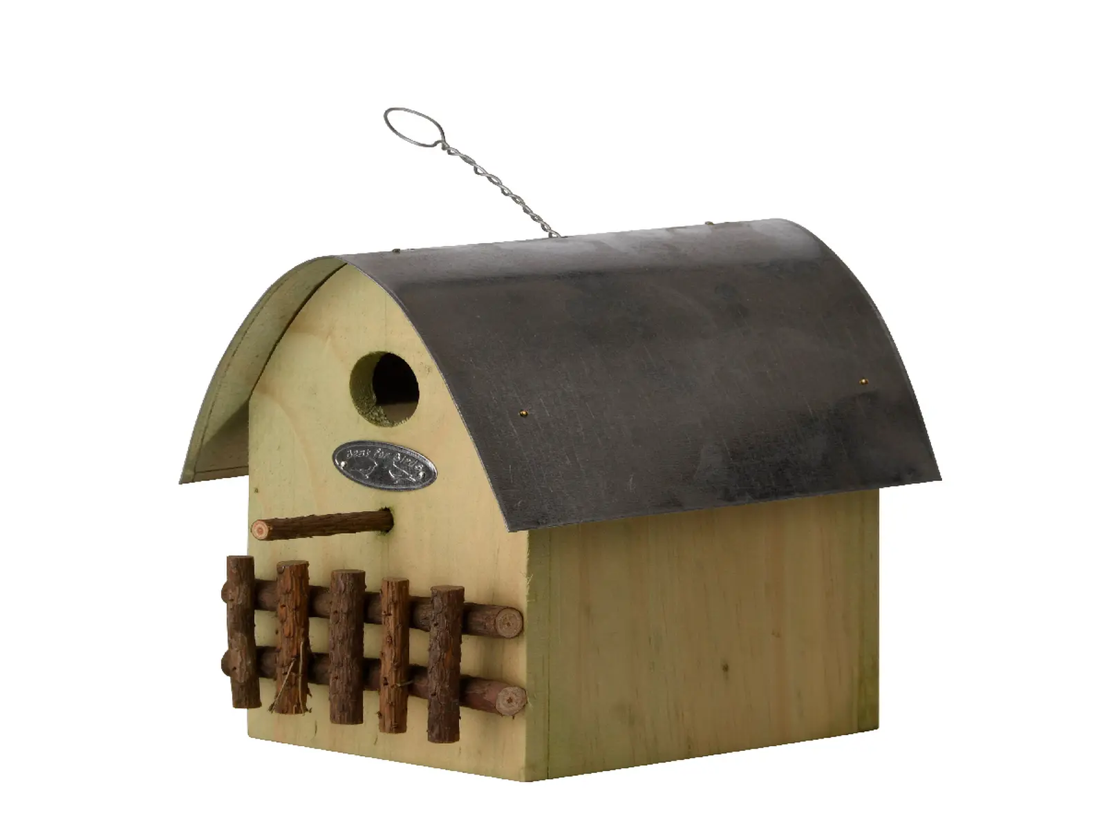Ptačí Budka BEST FOR BIRDS závěsná, dřevěná, červená, přírodní, krémová, 15x22,2x20 cm, balení obsahuje 3 kusy!|Esschert Design