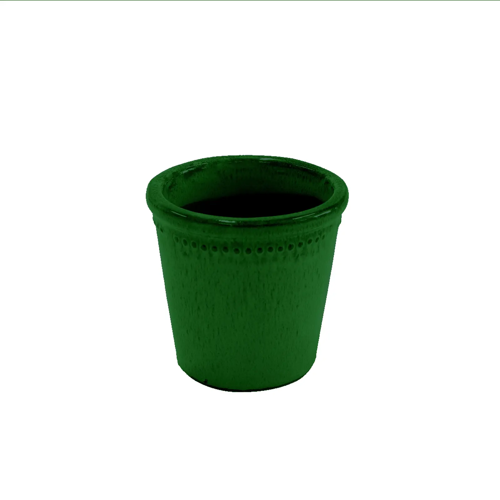 Květináč glazovaný, zelená, pr.12cm (PP024)|Esschert Design