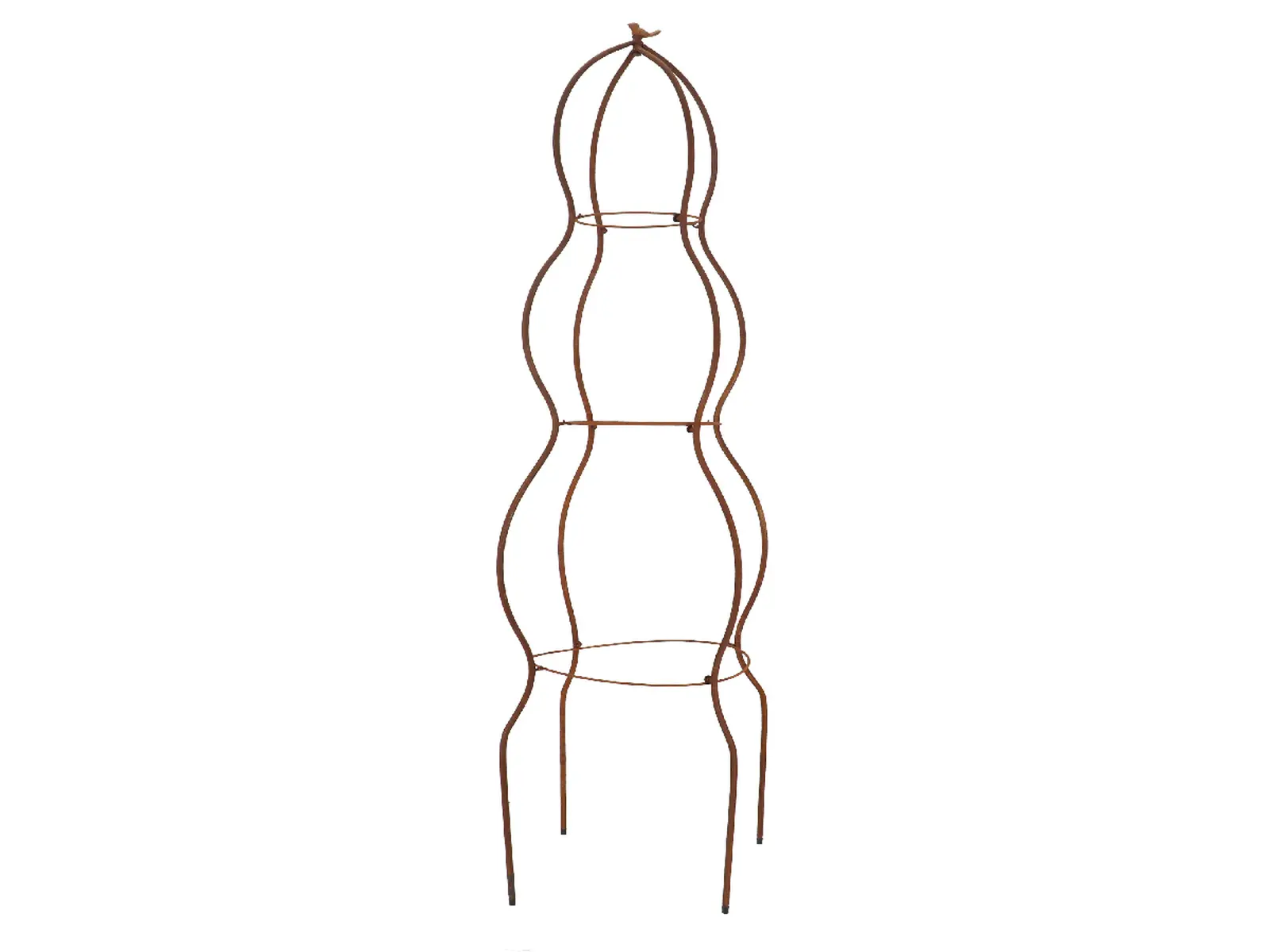 Podpora ke květinám WINDOW DRESSING, kruhová s ptáčkem, 48x48x170cm|Esschert Design