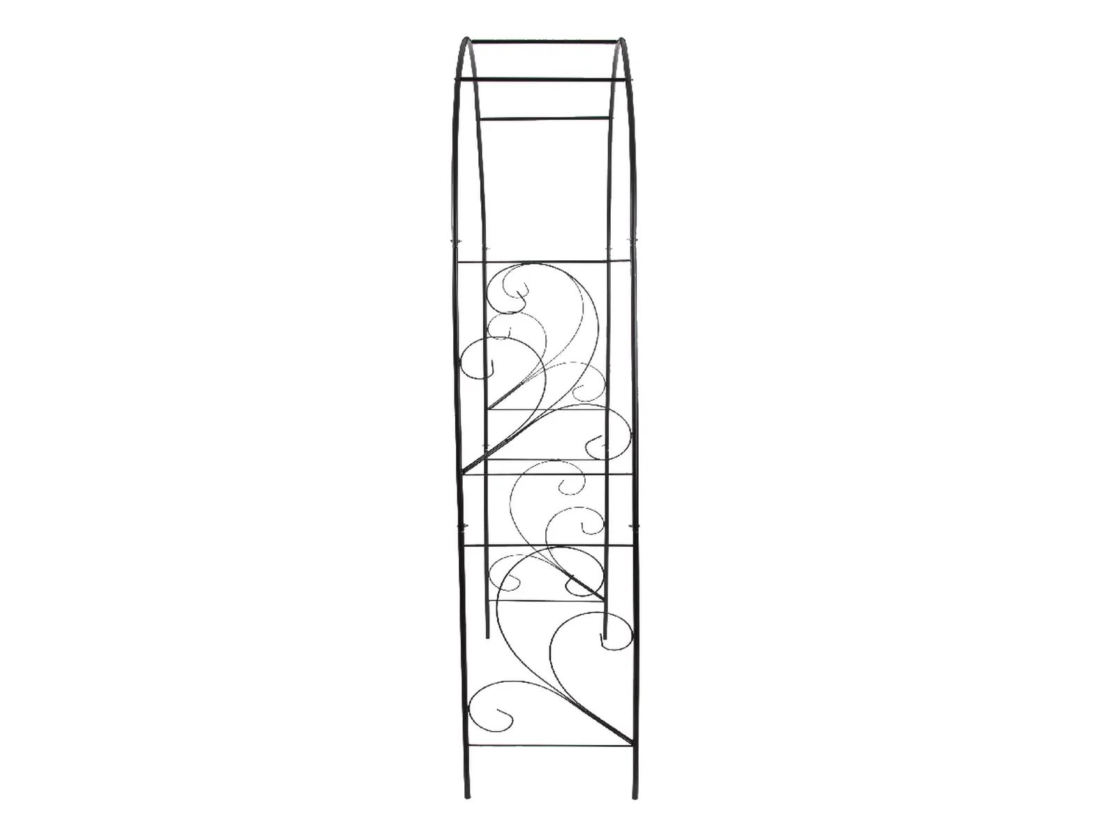 Oblouk pro pnoucí růže ORNAMENT, černá, 217,5x140 - 152x37cm|Esschert Design