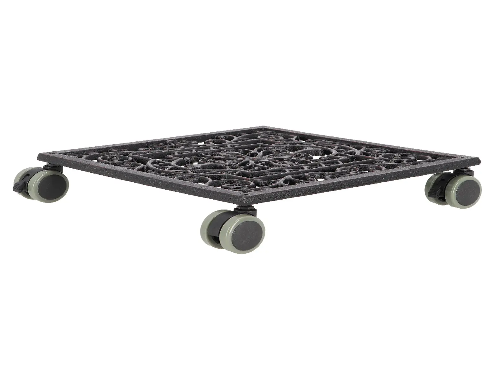 Podložka pod květináč čtvercová Ornament, litina|Esschert Design