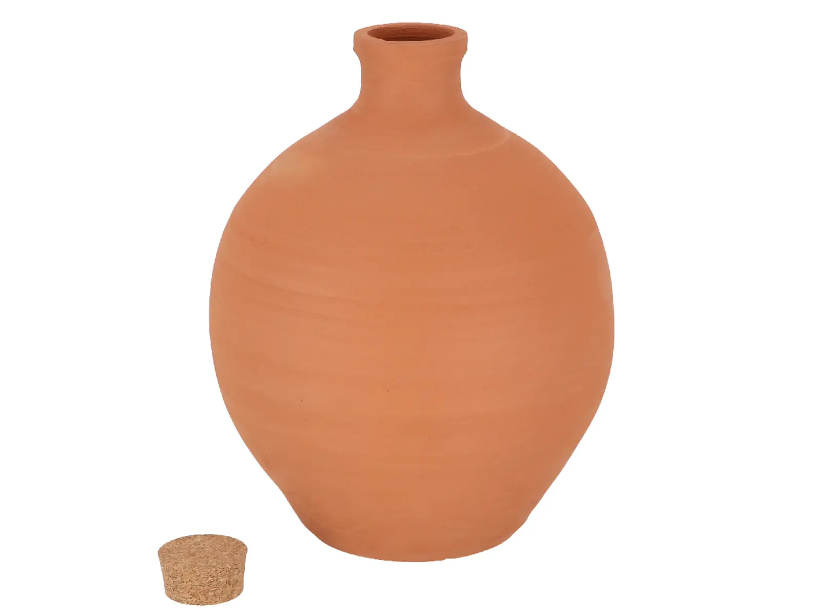 Zavlažovač podzemní XL OLLA, terakota, přírodní, 21x21x39cm|Esschert Design