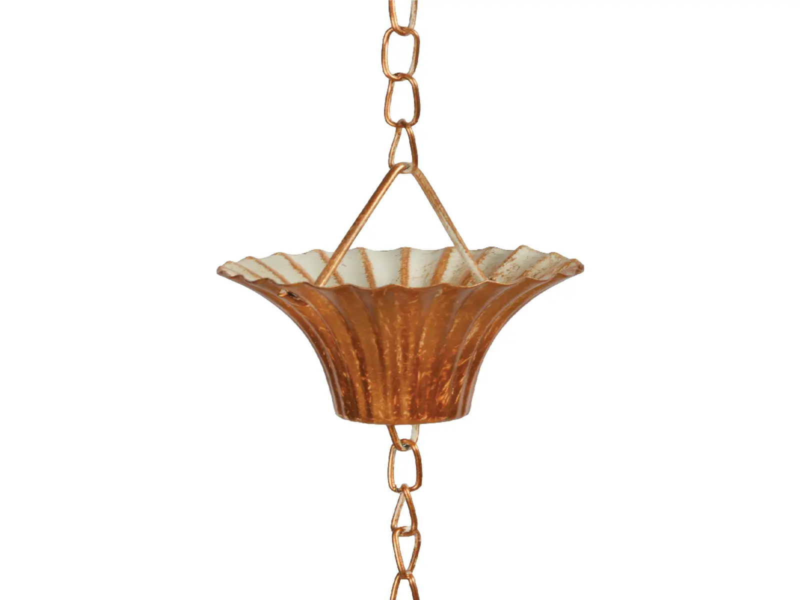 Okapníček RAIN CHAIN, růžová|měděná, dárkové balení, 8x259cm|Esschert Design