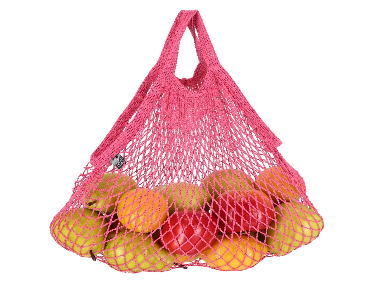 Taška síťovka, růžová, se zpevněným okrajem a úchytem, 42 x 1 x 47 cm|Esschert Design