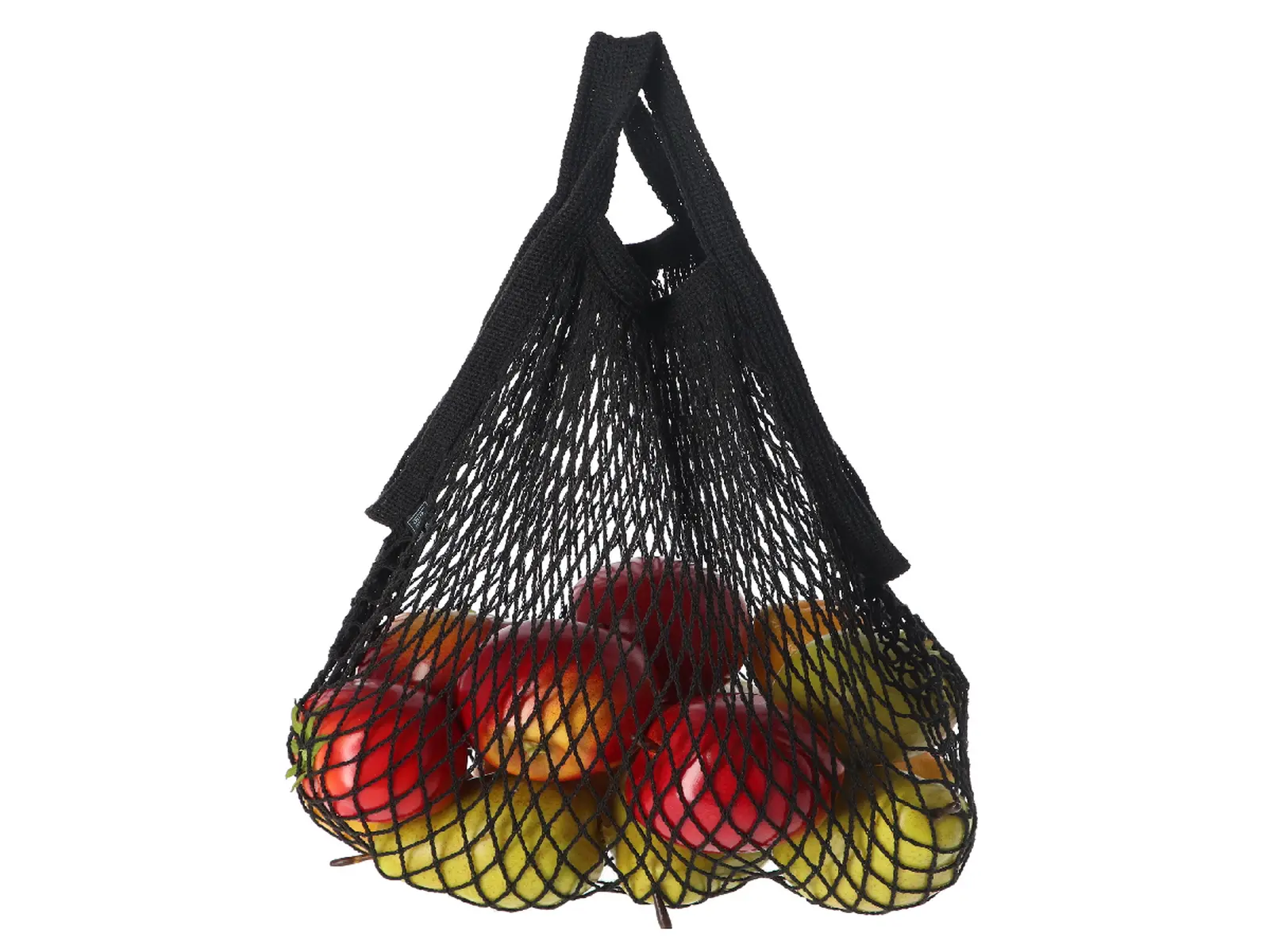 Taška síťovka, černá, se zpevněným okrajem a úchytem, 42 x 1 x 47 cm|Esschert Design