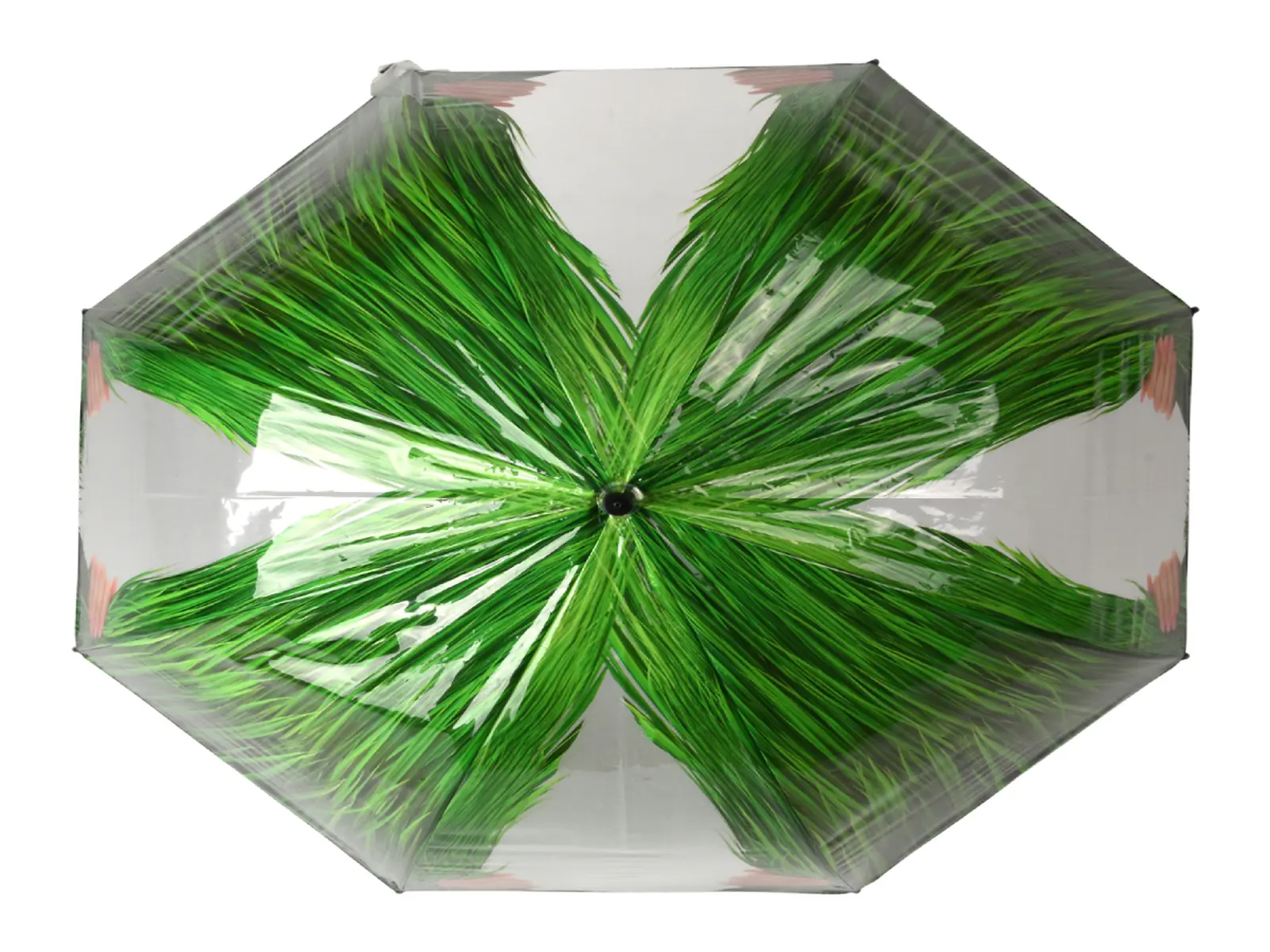 Deštník Peek & Boo, dřevo/tráva, 83,5cm (balení obsahuje 2 kusy!) (DOPRODEJ)|Esschert Design