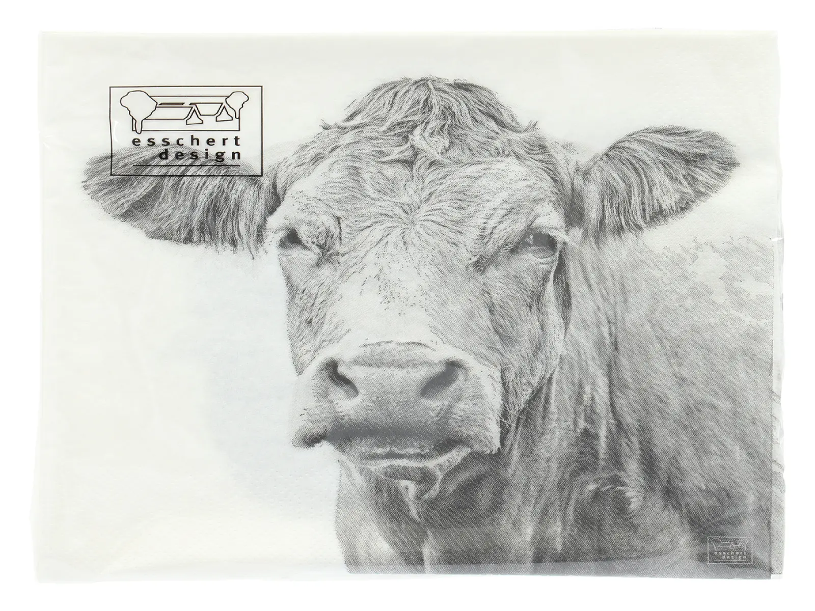 Ubrousky B&W Farmářská zvířátka, 17x17cm (DOPRODEJ)|Esschert Design