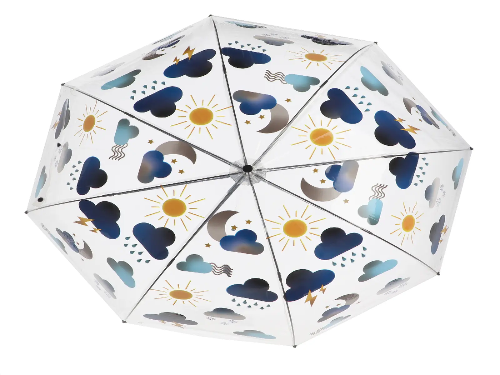 Deštník Weather, průhledný, pr.89x89cm|Esschert Design