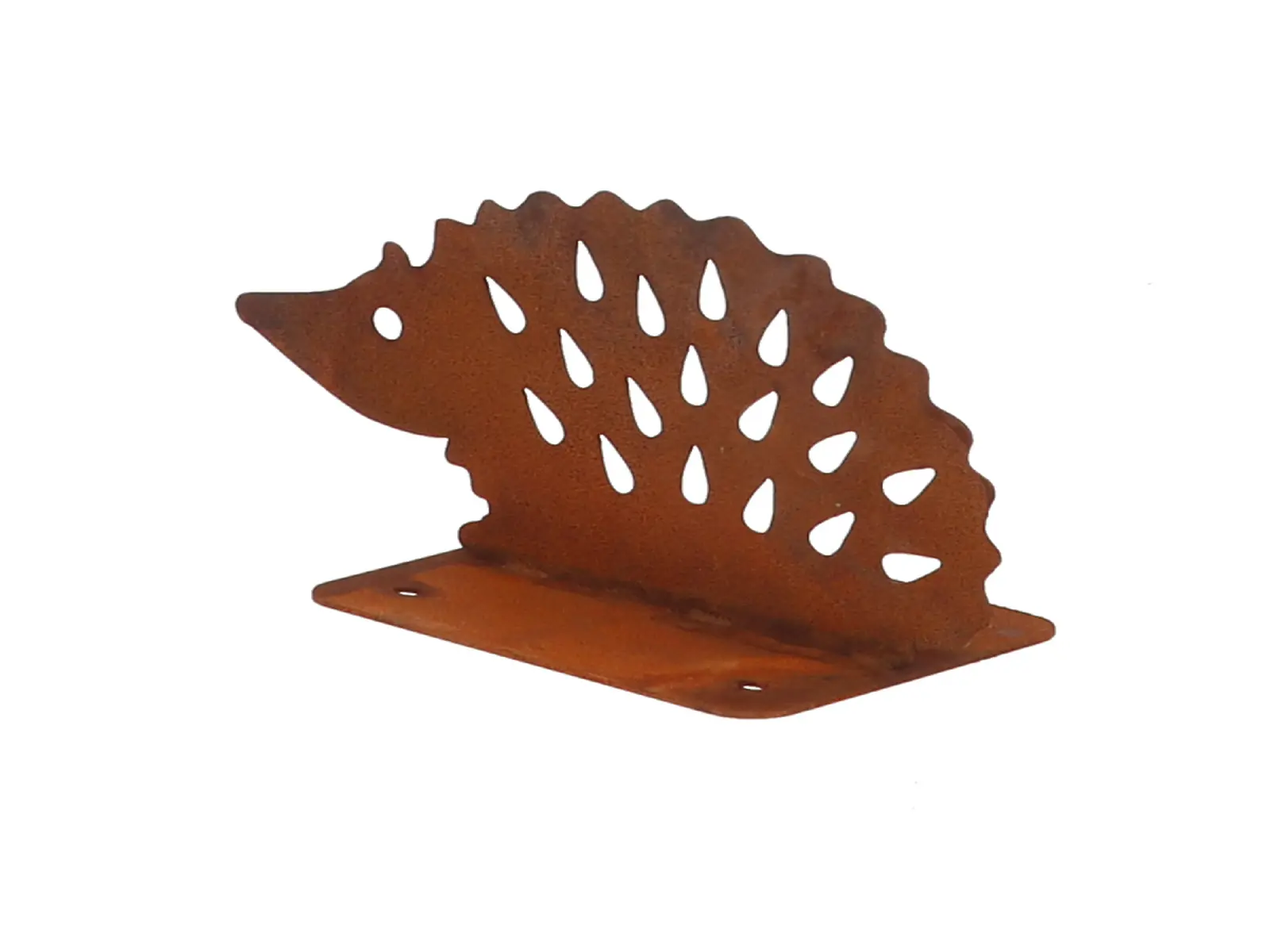 Dekorace RUST na podstavci, ježek, kov, 19x8x10cm|Esschert Design