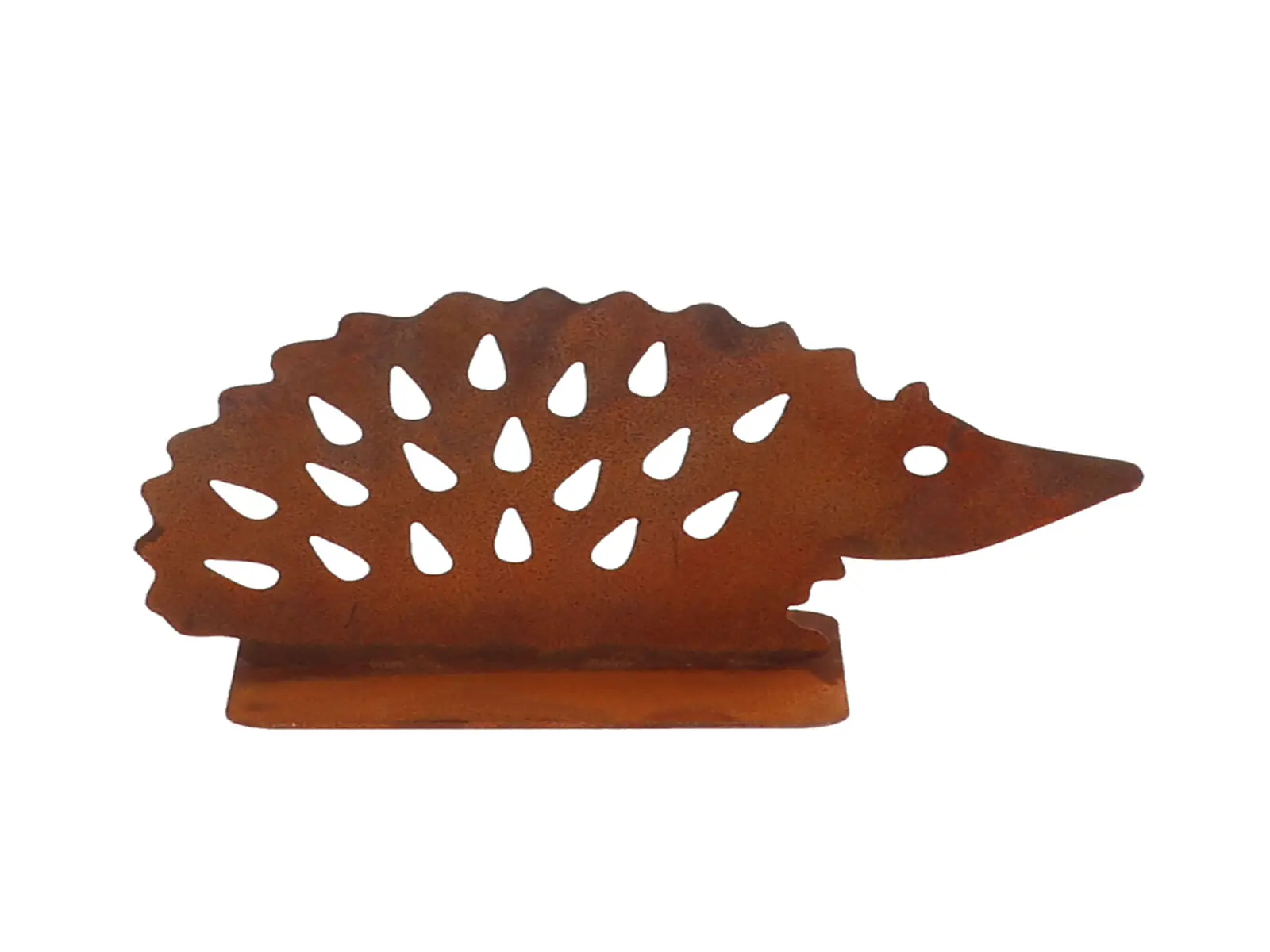 Dekorace RUST na podstavci, ježek, kov, 19x8x10cm|Esschert Design