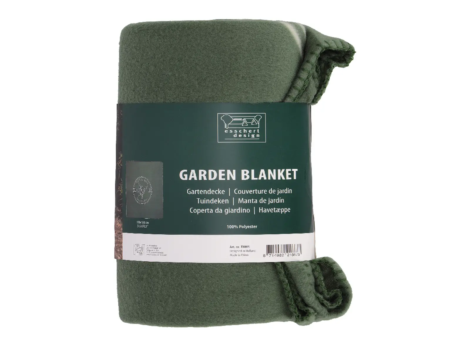 Deka zahradní OLIVE GARDEN, 130x180cm, zelená|Esschert Design