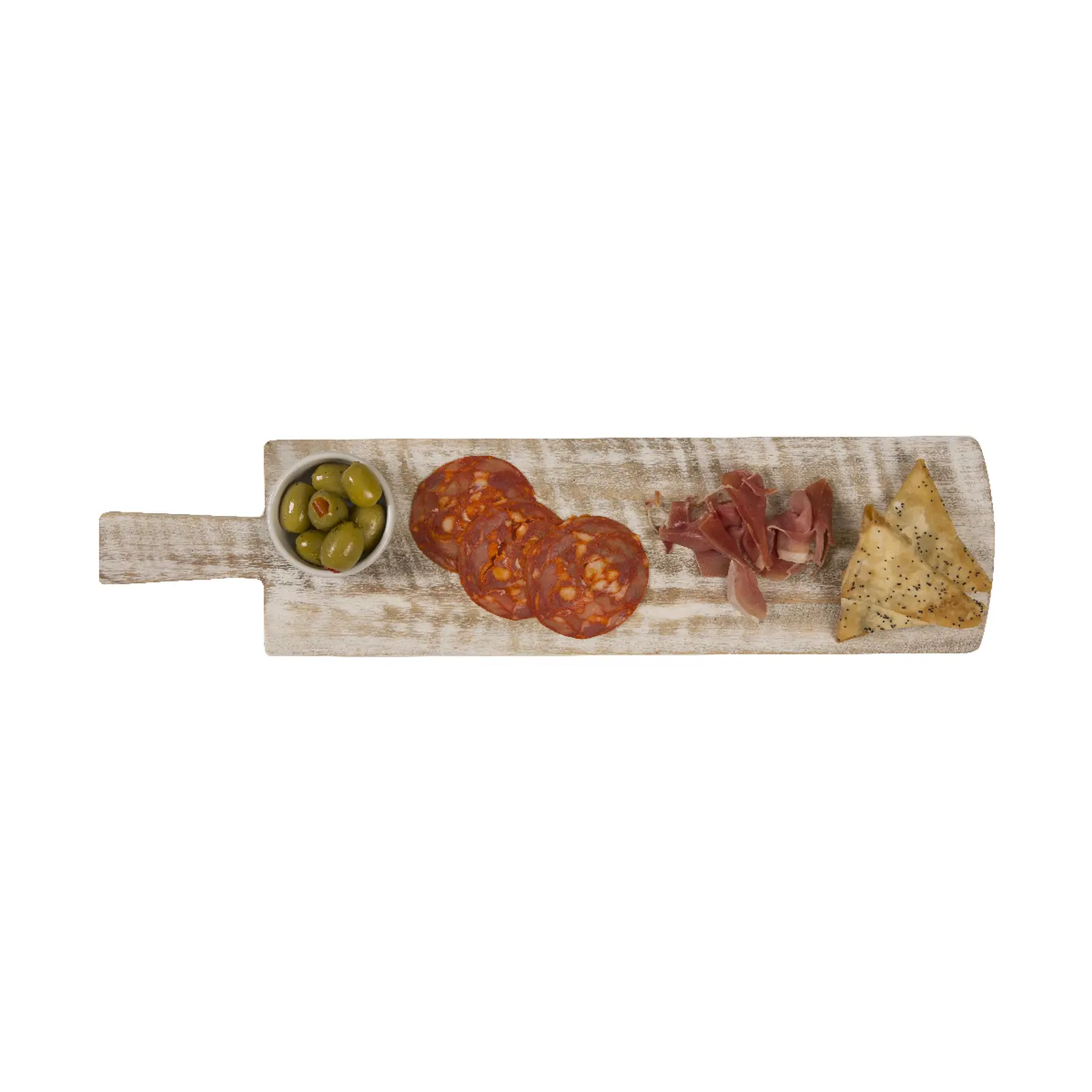 Prkénko NORDIC, 51x12x2,5cm, akát, bílá patina (DOPRODEJ)|TaG WoodWare