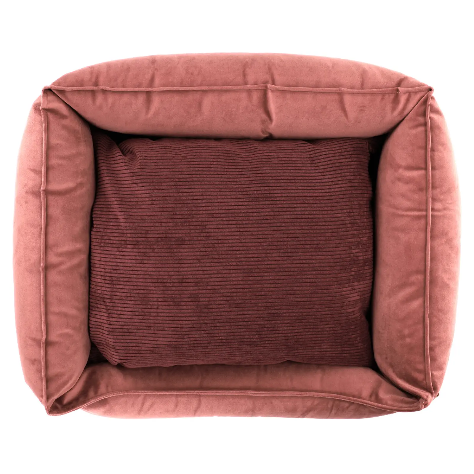 Pelíšek pro psa s okrajem 70x60x20cm, DOG COCOON, blush|Van Baal