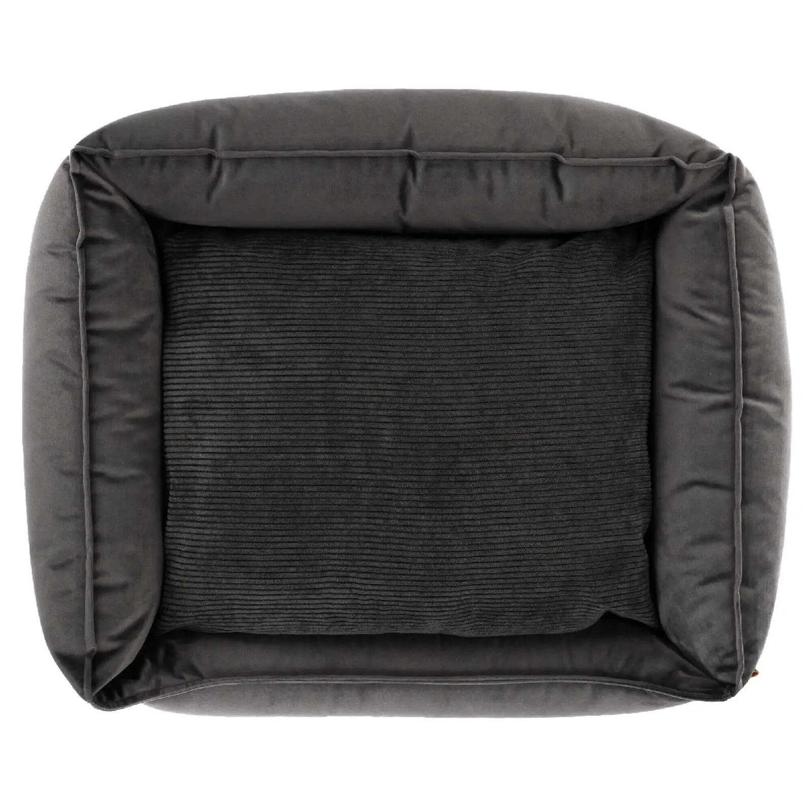 Pelíšek pro psa s okrajem 90x70x22cm, DOG COCOON, anthracite|Van Baal