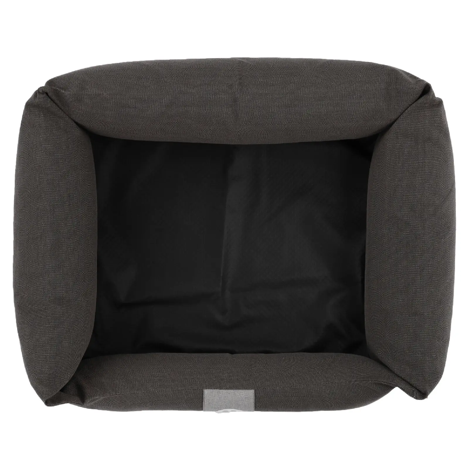 Pelíšek pro psa s okrajem 70x60x20cm, COCOON CANVAS, Anthracite|Van Baal
