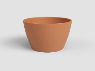 Květináč NÚBIA, 22cm, keramika, oranžová (DOPRODEJ)|LIGHT TERRACOTTA (DOPRODEJ)|Artevasi