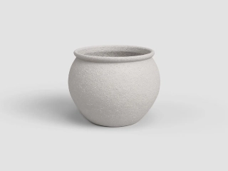 Květináč ARTEMIS, 34cm, keramika, bílá|WHITE|Artevasi
