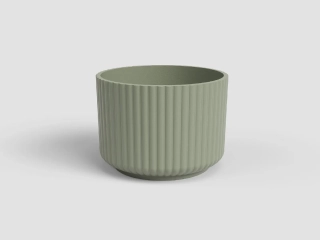 Květináč LUNA, 14cm, keramika, zelená|GREEN|Artevasi