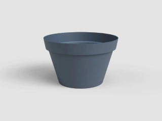 Květináč CAPRI, 40cm, plast, modrá|SLATE BLUE|Artevasi