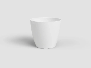 Květináč FIJI, na orchidej, 10,5cm, plast, bílá|WHITE|Artevasi