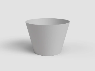 Květináč PORTO, 16cm, plast, sv.šedá|LIGHT GREY|Artevasi