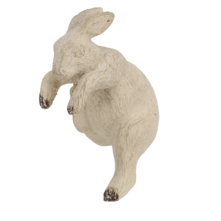 Dekorace na květináč RABBIT, králík závěsný, bílá, 6x4x9cm|Esschert Design
