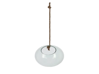 Aerárium otevřené z RECYKLOVANÉHO SKLA, BALL, pr. 20cm, závěsné|Esschert Design