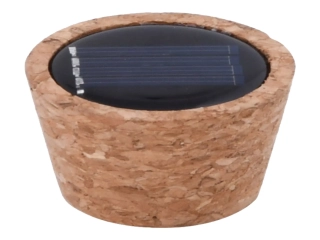 Světlo solární LED, korkové, 4 x 4 x 3,5 cm|Esschert Design