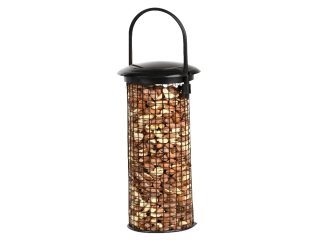Krmítko pro ptáčky, závěsné, kov, 24x8cm, černá|Esschert Design