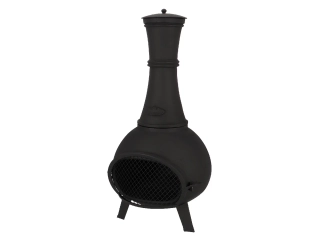 Krbová kamna s dvířky FANCY FLAMES, litina, 44x122cm, černá, 43kg|Esschert Design