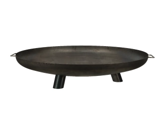Ohniště FANCY FLAMES kovové s uchy XL, 100 x 110 x 30 cm, 18kg|Esschert Design