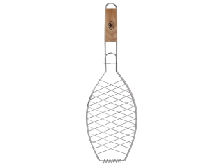 Držák na rybu BBQ, dřevo/kov, 58cm|Esschert Design