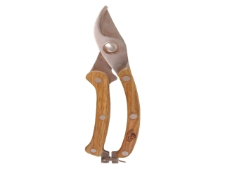 Zahradní nůžky, dřevo + nerez 20 cm|Esschert Design