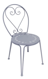 Židle CLASSICAL, zahradní, kovová, šedá, 45x89x54cm|Esschert Design