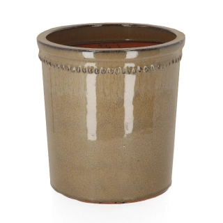 Květináč glazovaný, šedá, pr.26cm (PP026)|Esschert Design
