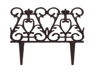 Plůtek HARFA, 26,5x2,5x27cm, hnědá|Esschert Design
