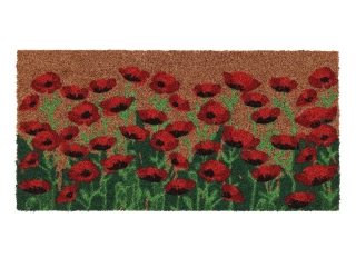 DOP Rohožka kokosová Makové pole, 60x40x1,5cm|Esschert Design