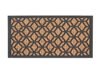 Rohožka gumová s kokosovým vláknem DIAMOND, 60x0,8x40cm|Esschert Design