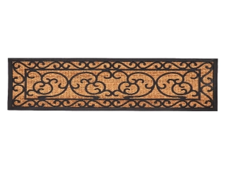 Rohožka gumová s kokosovým vláknem ORNAMENT, XL, 120x40cm|Esschert Design