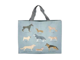 Taška pejsci DOGS, pevná, 40x40x15cm, šedo-modrá|Esschert Design