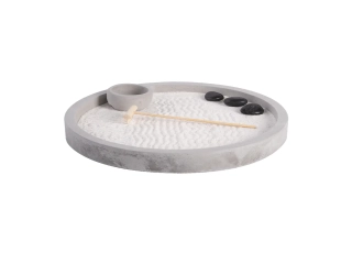 Zahrádka ZENOVÁ CHÁN, průměr 24cm, šedá|Esschert Design