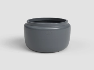 Květináč ASTREA, 26cm, keramika, tm.šedá|ANTHRACITE|Artevasi