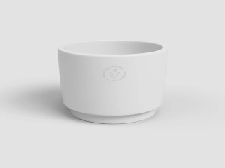 Květináč ECHO, 20cm, keramika, bílá|WHITE|Artevasi