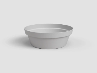 Mísa|květináč CAPRI, 25cm, plast, sv.šedá|LIGHT GREY|Artevasi