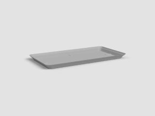 Tácek pod květináč|truhlík CAPRI, 60cm, plast, sv.šedá|LIGHT GREY|Artevasi