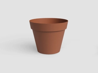 Květináč CAPRI, 56cm, plast, hnědá|TERRACOTTA|Artevasi