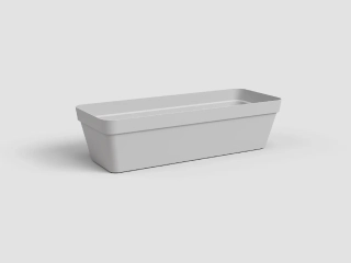 Truhlík CAPRI, 50cm, plast, sv.šedá|LIGHT GREY|Artevasi